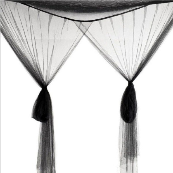 Jaring Nyamuk untuk Tempat Tidur, Selimut Besar Hitam, Hammock untuk Gadis, Jaring Tempat Tidur dari Tempat Tidur Single hingga Tempat Tidur King Size, Instalasi Mudah